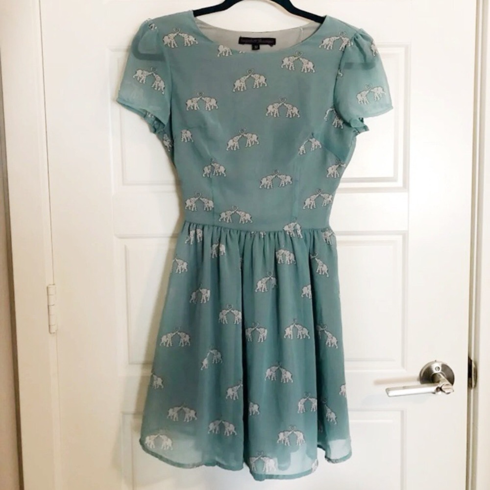 Elephant Green Dress- ModCloth